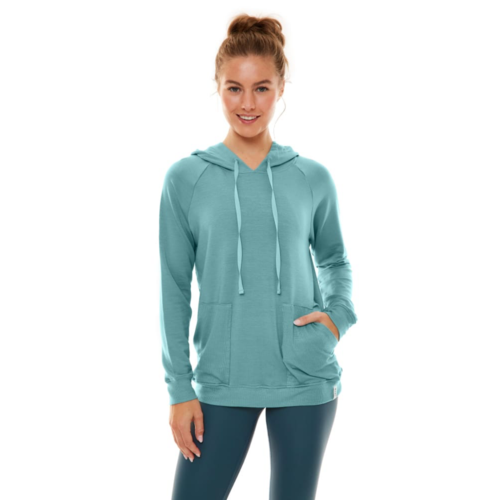 K-DEER French Terry Lounge Hoodie - Misty Teal (XS/S/L)