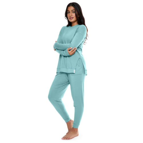 K-DEER K-DEER Tencel French Terry Drawstring Jogger - Misty Teal