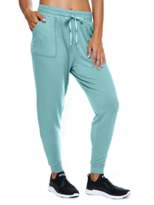 K-DEER Tencel French Terry Drawstring Jogger - Misty Teal (XS/L)