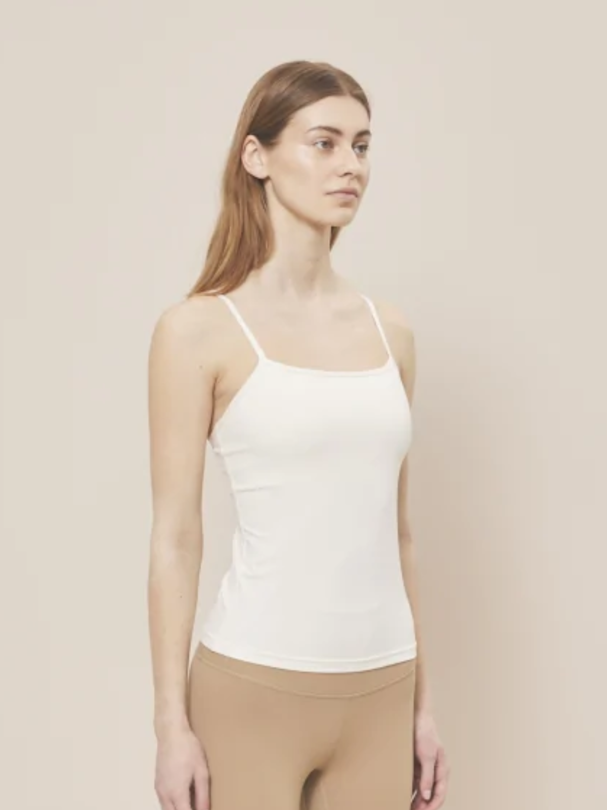 Recycled Yoga Top | Moonchild Lunar Luxe Cami Unbleached | Sustainable