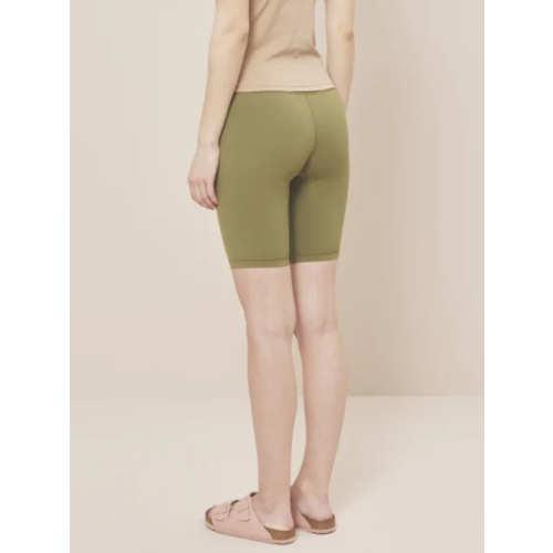 Moonchild Yoga Wear Moonchild Lunar Luxe Shorts 8" - Olive Green (XS/S/M/L)