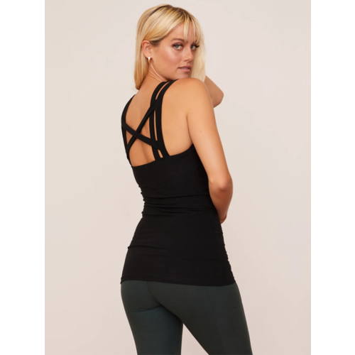 Ekohelsinki - Yoga Racer Back Vest in Deep Green, organic cotton