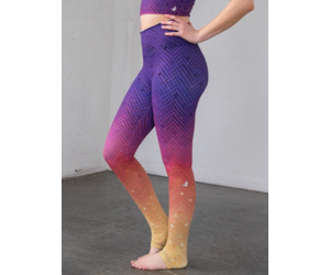 Meshia Ombre 2 piece Yoga Set in Purple – Begin Now Athleisure Apparel