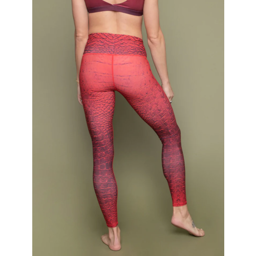 Recycled Yoga Leggings  Niyama Sol Barefoot Legging Agni Croc - YogaHabits