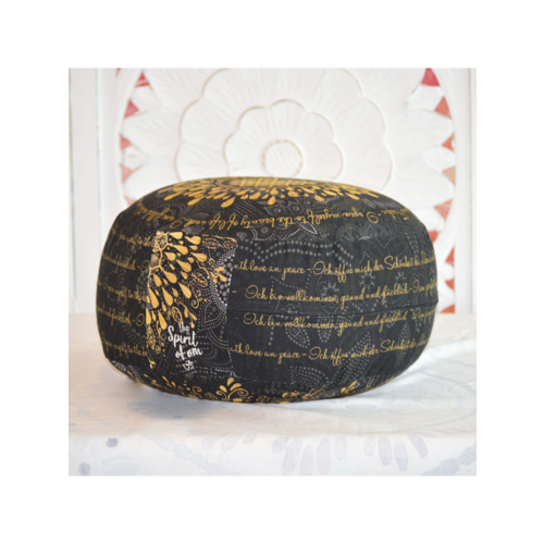 The Spirit of Om Spirit of Om Meditation Cushion Black/Gold