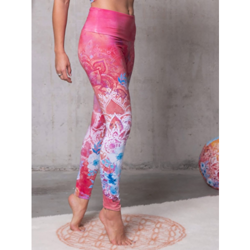 The Spirit of Om Yoga Leggings - Bravery Pink (S/M)