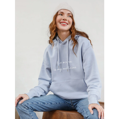 Om & Ah London Om & Ah London "Ocean" Luxury Hoodie - Sky Blue