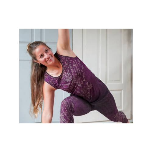 The Spirit of Om Spirit of Om - Yoga Top - Buddhi - Aubergine