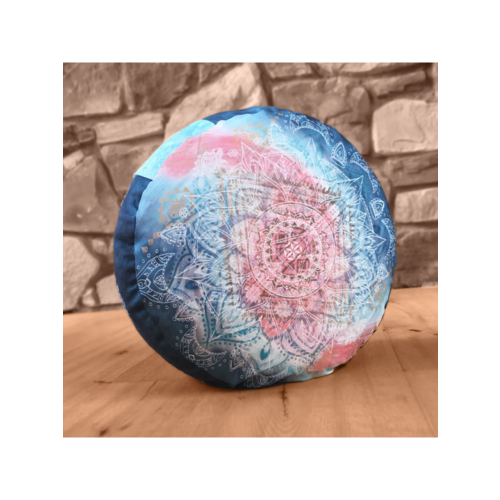 The Spirit of Om Spirit of Om Meditation Cushion Indigo Peach