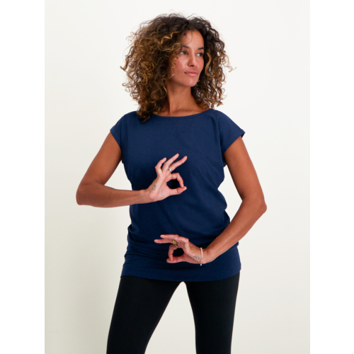 Urban Goddess Asana Yoga Tee – Midnight (XS/S)