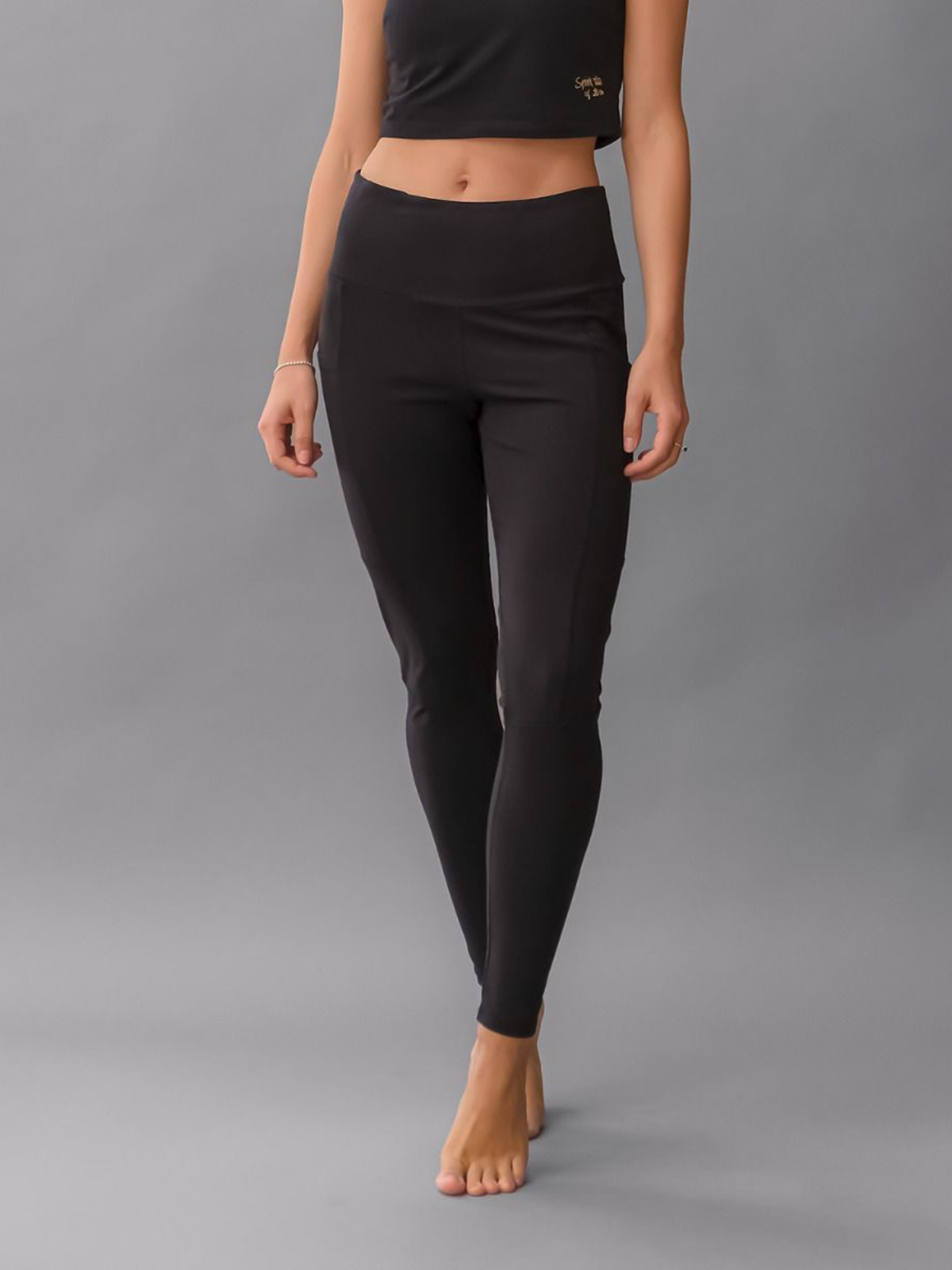 Yoga Pants | Spirit of Om Yoga Leggings Yoga and Run Black