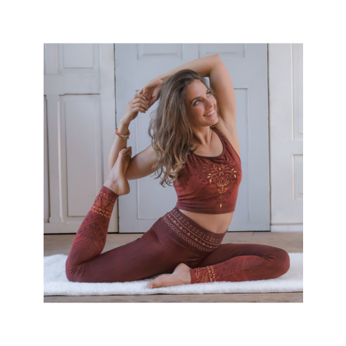 The Spirit of Om Spirit of Om - Yoga Leggings - Shakti Henna Rood