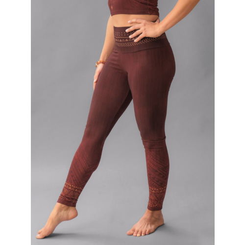 The Spirit of Om Yoga Leggings - Shakti Henna Red (XS)