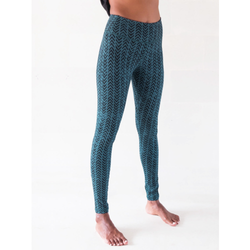 Offrandes Offrandes Chevron Yoga Legging Biologisch Katoen - Teal