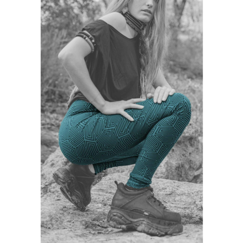 Offrandes Offrandes Hypnotik Yoga Legging Organic Cotton - Teal