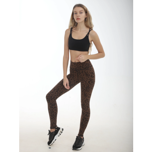 Funky Simplicity Funky Simplicity - High Waist Leggings - Jaguar Brown