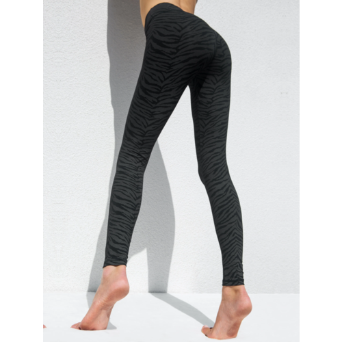 Funky Simplicity Funky Simplicity - High Waist Leggings - Black Zebra