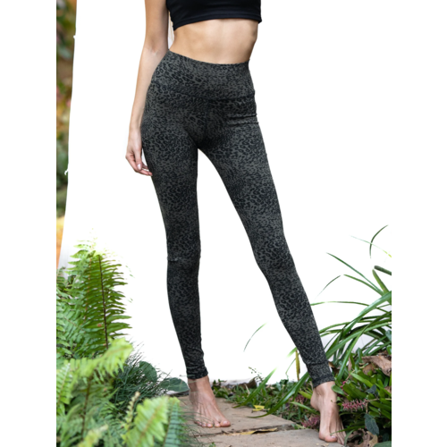 Funky Simplicity Funky Simplicity - High Waist Leggings - Olive Leopard