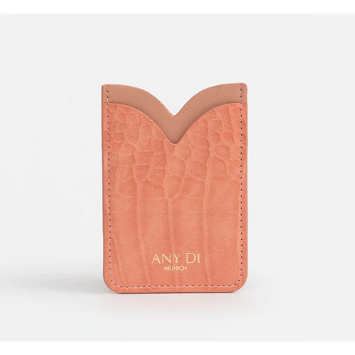 Any Di Card Pocket Croco Peach