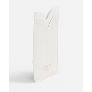 Any Di Card Pocket Croco White