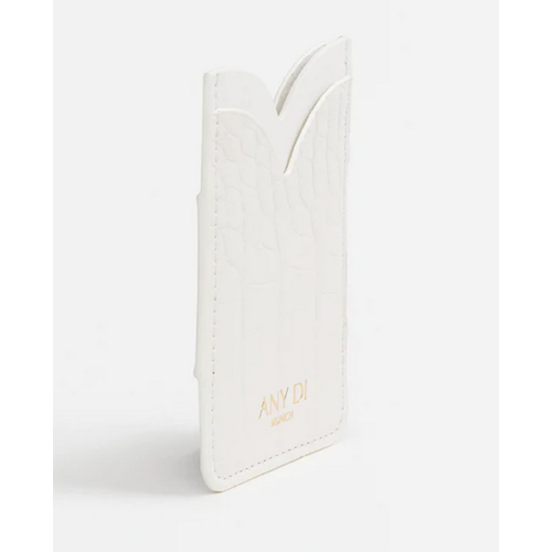 Any Di Card Pocket Croco White