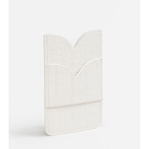 Any Di Card Pocket Croco White