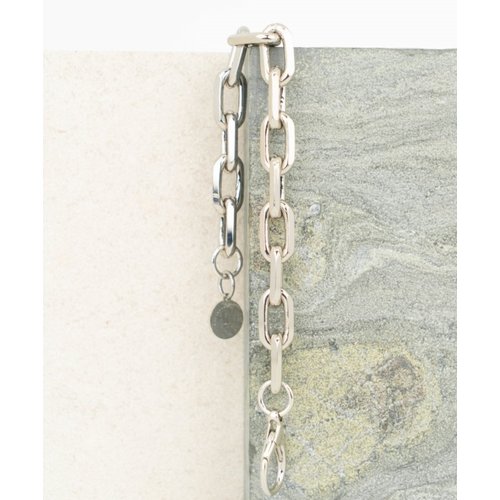 Souvenirs de pomme Link Medium Chain Silver Bracelet