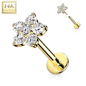 Piercing gold 14kt