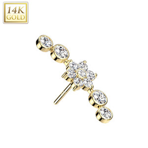 Piercing gold 14kt