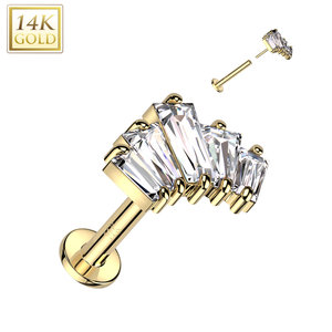 Piercing gold 14kt