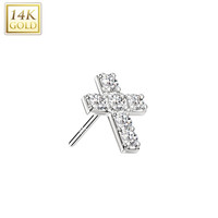 Piercing white gold 14kt