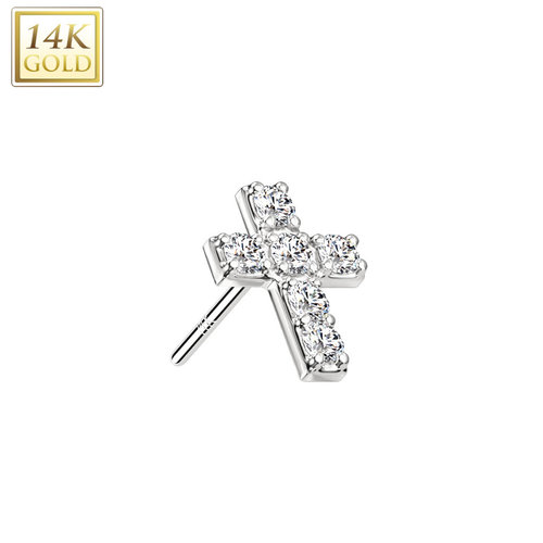 Piercing white gold 14kt