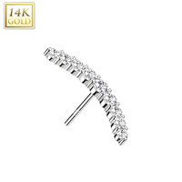 Piercing  witgoud 14kt