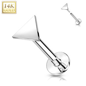 Piercing  witgoud 14kt