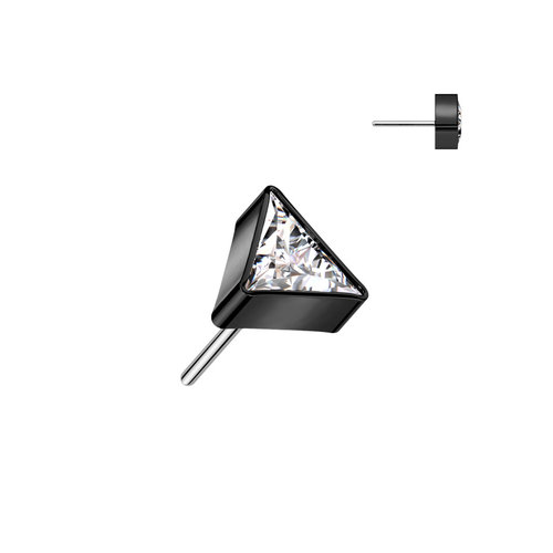 Piercing  Titanium Driehoek Zwart