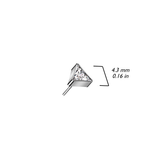 Piercing  Titanium Triangle Silver