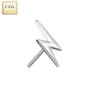 Piercing white gold 14kt