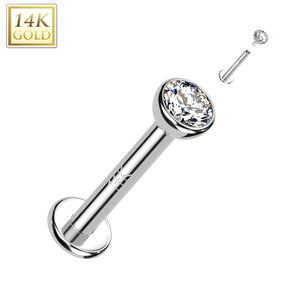 Piercing white gold 14kt