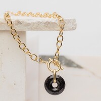 Lilian Black Solo Necklace