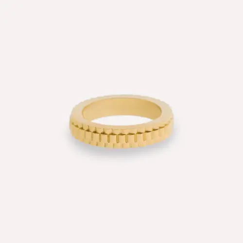 Steel & Barnett Nova Minimal Ring 18K Gold