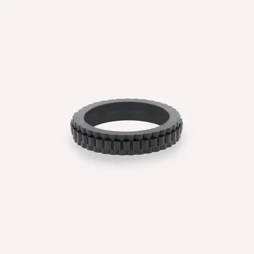 Steel & Barnett Nova Minimal Ring Black