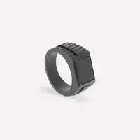 Hudson Gemstone Ring 18K Gold/Black Onyx