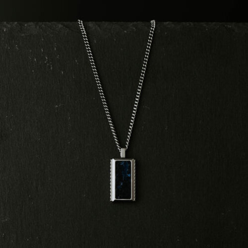 Steel & Barnett Hatton Gemstone Necklace Black/Black Onyx Adjustable 60-70cm/24-28'