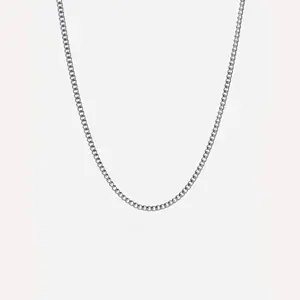 Steel & Barnett Minimal Chain Necklace Silver Adjustable 50-60cm/20-24'