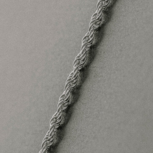 Steel & Barnett Helix Chain Necklace Silver Adjustable 50-60cm/20-24'