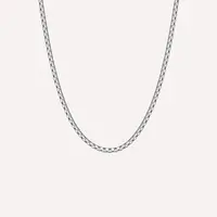 Boxed Chain Necklace Silver Adjustable 50-60cm/20-24'
