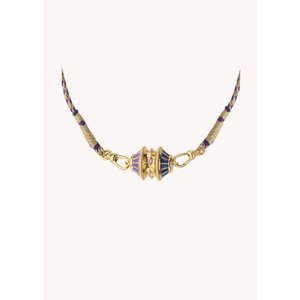 Mya Bay NECKLACE - BIG TALISMAN BLUE/PURPLE