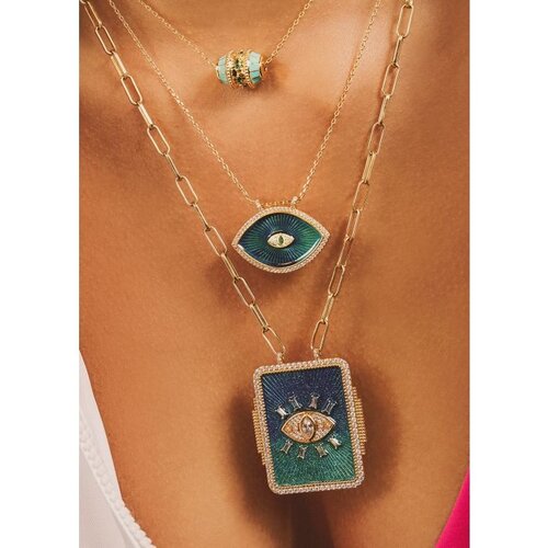 Mya Bay NECKLACE - BLUE RAINBOW TIKA