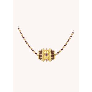 Mya Bay NECKLACE - BURGUNDY TALISMAN
