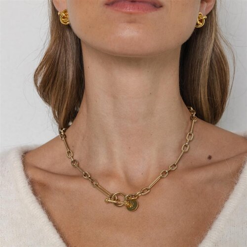 Souvenirs de pomme Aria Gold Necklace Short